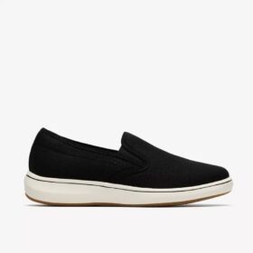 Zapatillas slip-on Breeze Sky Zoe de lona negra para mujer