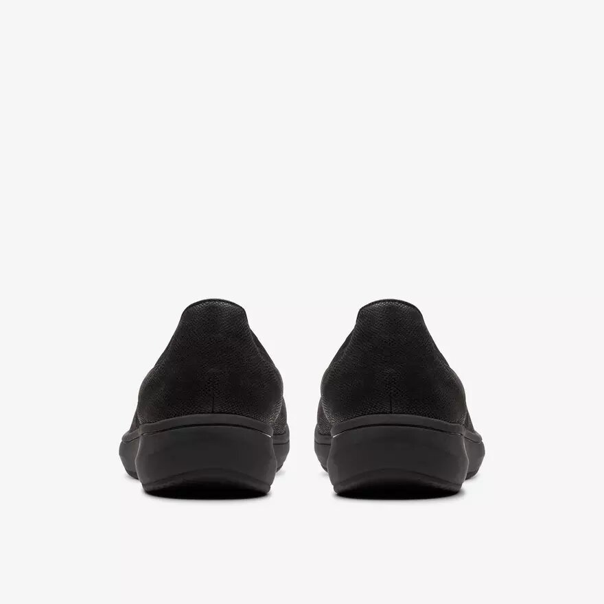 Zapatillas slip-on Breezesky Air para mujer, de tejido negro Zapatillas slip-on Breezesky Air para mujer, de tejido negro