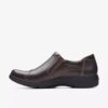 Zapatillas slip-on Carleigh Ray de piel marrón oscuro para mujer Zapatillas slip-on Carleigh Ray de piel marrón oscuro para mujer