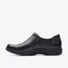 Zapatillas slip-on Carleigh Ray de piel negra para mujer Zapatillas slip-on Carleigh Ray de piel negra para mujer