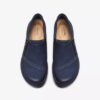 Zapatillas slip-on Carleigh Ray para mujer, de nubuck azul marino