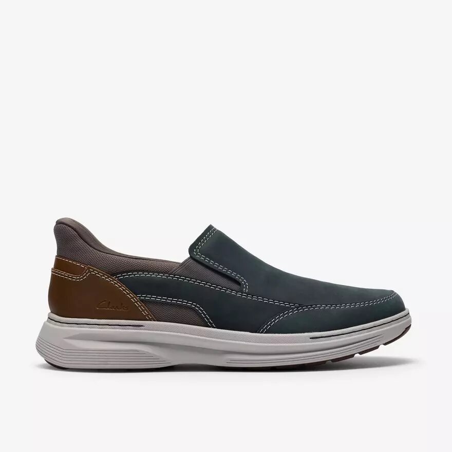 Zapatillas slip-on Craftwell Step de cuero azul marino para hombre Zapatillas slip-on Craftwell Step de cuero azul marino para hombre
