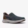 Zapatillas slip-on Craftwell Step de cuero azul marino para hombre Zapatillas slip-on Craftwell Step de cuero azul marino para hombre