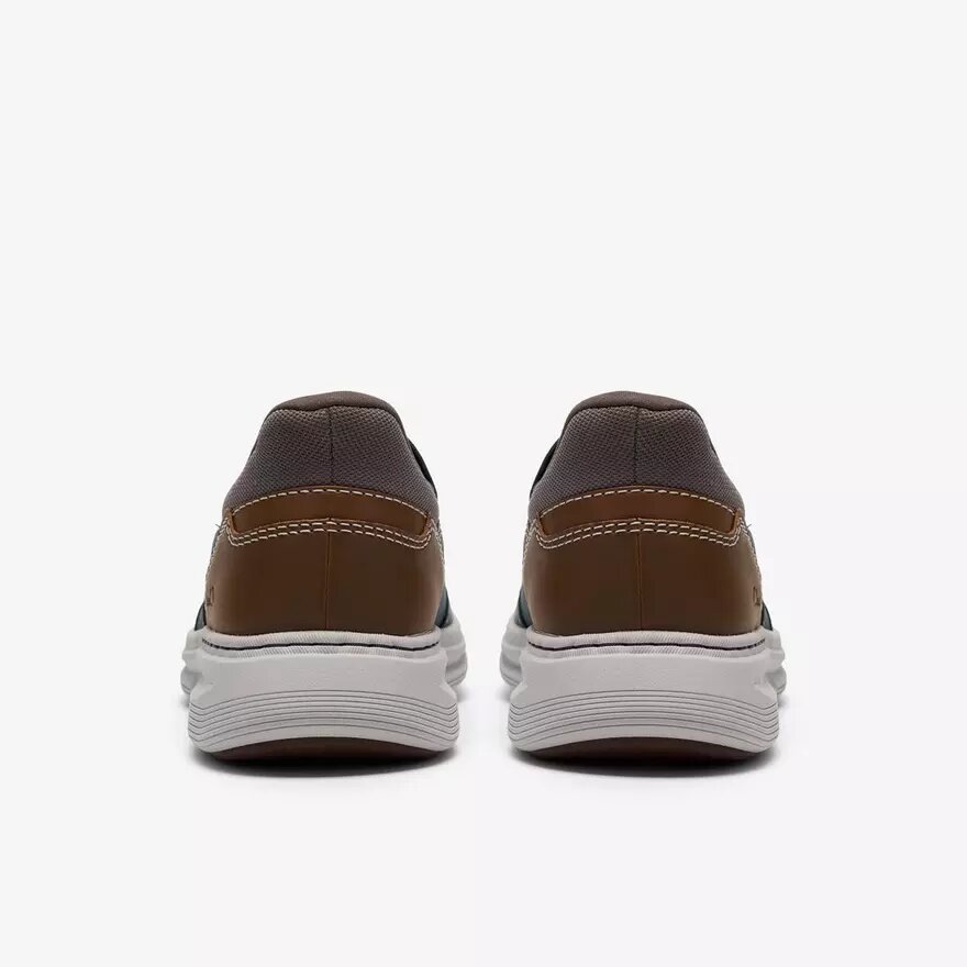 Zapatillas slip-on Craftwell Step de cuero azul marino para hombre Zapatillas slip-on Craftwell Step de cuero azul marino para hombre