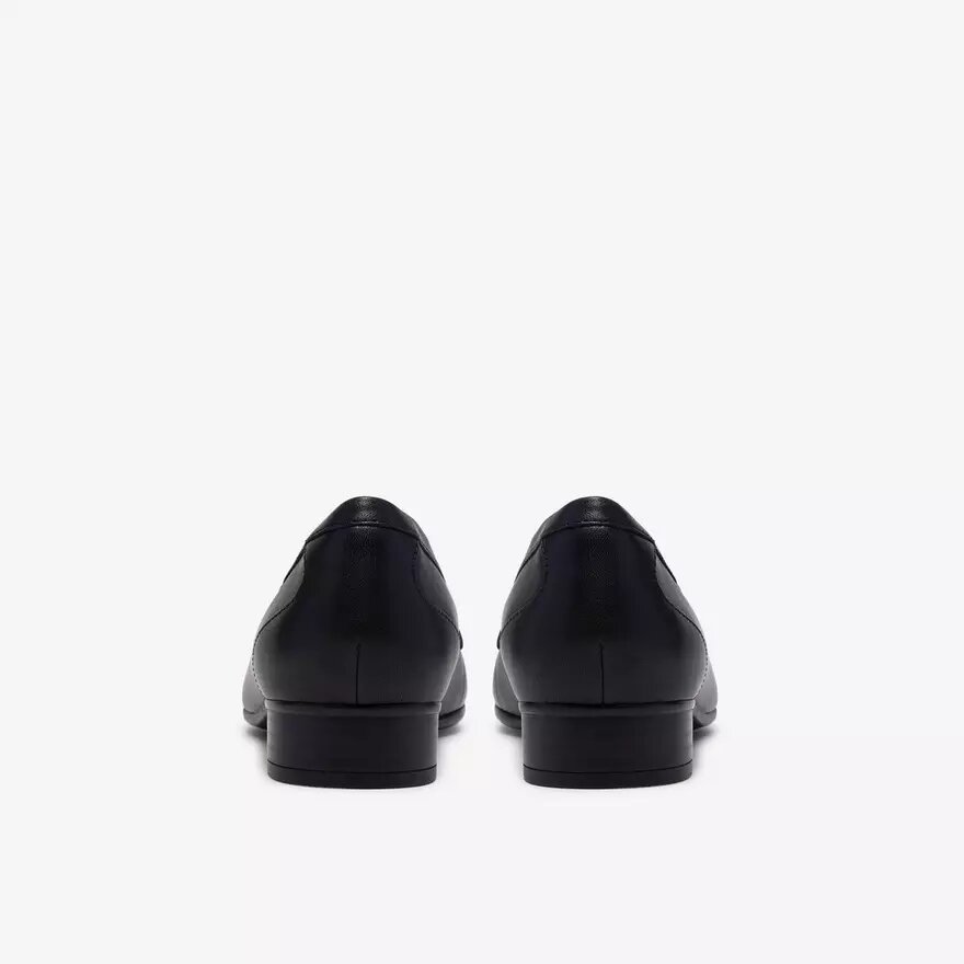 Zapatillas slip-on de cuero negro Juliet Mia para mujer Zapatillas slip-on de cuero negro Juliet Mia para mujer
