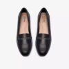 Zapatillas slip-on de cuero negro Juliet Mia para mujer Zapatillas slip-on de cuero negro Juliet Mia para mujer