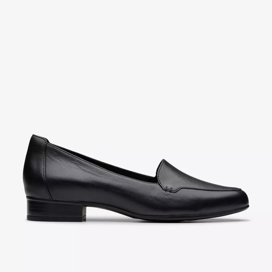 Zapatillas slip-on de cuero negro Krystine Lily para mujer Zapatillas slip-on de cuero negro Krystine Lily para mujer