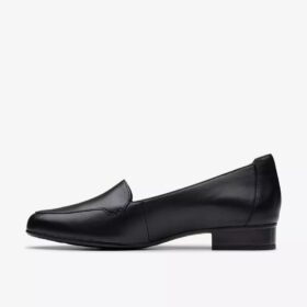 Zapatillas slip-on de cuero negro Krystine Lily para mujer