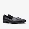 Zapatillas slip-on de cuero negro Krystine Lily para mujer Zapatillas slip-on de cuero negro Krystine Lily para mujer