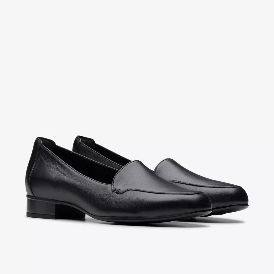 Zapatillas slip-on de cuero negro Krystine Lily para mujer Zapatillas slip-on de cuero negro Krystine Lily para mujer