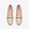 Zapatillas slip-on de piel color crema Juliet Mia para mujer