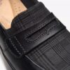 Zapatillas slip-on Ellowyn Penny de cuero negro para mujer Zapatillas slip-on Ellowyn Penny de cuero negro para mujer