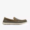 Zapatillas slip-on Flexway Step para hombre, de punto color oliva Zapatillas slip-on Flexway Step para hombre, de punto color oliva