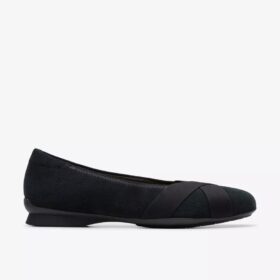 Zapatillas slip-on Jazmynn Gem de ante negro para mujer