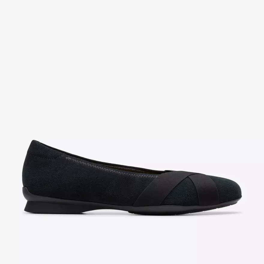 Zapatillas slip-on Jazmynn Gem de ante negro para mujer Zapatillas slip-on Jazmynn Gem de ante negro para mujer