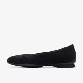 Zapatillas slip-on Jazmynn Gem de ante negro para mujer