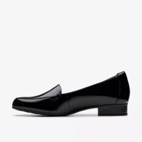 Zapatillas slip-on Krystine Lily de charol negro para mujer