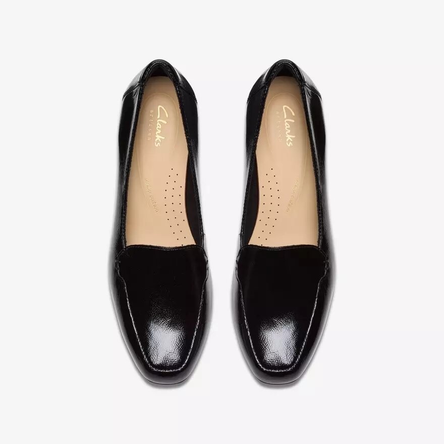 Zapatillas slip-on Krystine Lily de charol negro para mujer Zapatillas slip-on Krystine Lily de charol negro para mujer