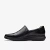 Zapatillas slip-on Lynell para mujer, de piel negra Zapatillas slip-on Lynell para mujer, de piel negra