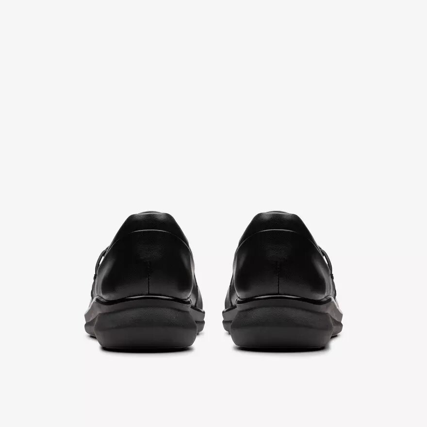 Zapatillas slip-on Lynell para mujer, de piel negra Zapatillas slip-on Lynell para mujer, de piel negra