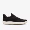 Zapatillas slip-on Nalle Step para mujer, de punto negro