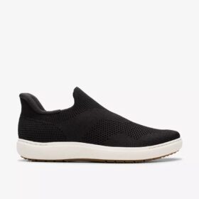 Zapatillas slip-on Nalle Step para mujer, de punto negro