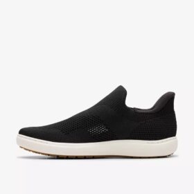 Zapatillas slip-on Nalle Step para mujer, de punto negro