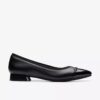 Zapatillas slip-on Natalyn de cuero negro oscuro para mujer Zapatillas slip-on Natalyn de cuero negro oscuro para mujer