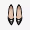 Zapatillas slip-on Natalyn Trim de piel negra para mujer Zapatillas slip-on Natalyn Trim de piel negra para mujer