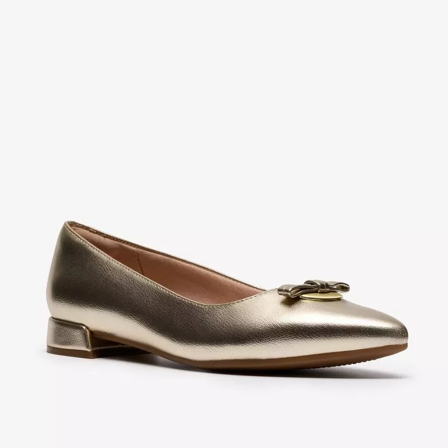 Zapatillas slip-on Natalyn Trim doradas metalizadas para mujer | Clark Zapatillas slip-on Natalyn Trim doradas metalizadas para mujer | Clark