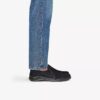 Zapatillas slip-on Orlene para mujer, de cuero negro Zapatillas slip-on Orlene para mujer, de cuero negro