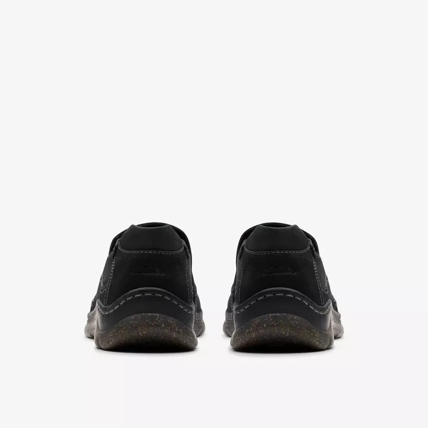 Zapatillas slip-on Orlene para mujer, de cuero negro Zapatillas slip-on Orlene para mujer, de cuero negro
