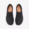Zapatillas slip-on Orlene para mujer, de cuero negro Zapatillas slip-on Orlene para mujer, de cuero negro