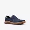Zapatillas slip-on Orlene para mujer, de nubuck azul marino