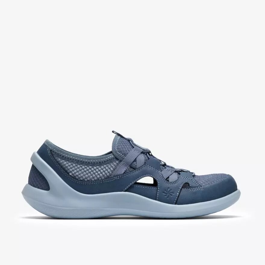 Zapatillas slip-on Solevana Step azul gris para mujer Zapatillas slip-on Solevana Step azul gris para mujer