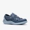 Zapatillas slip-on Solevana Step azul gris para mujer Zapatillas slip-on Solevana Step azul gris para mujer