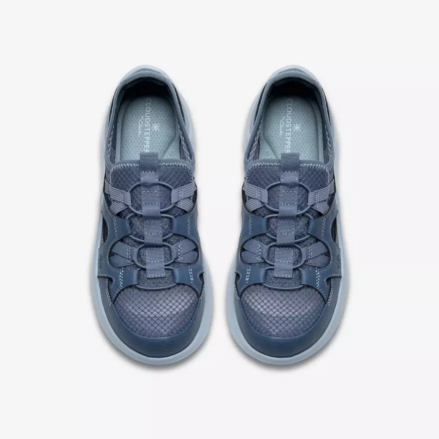 Zapatillas slip-on Solevana Step azul gris para mujer Zapatillas slip-on Solevana Step azul gris para mujer