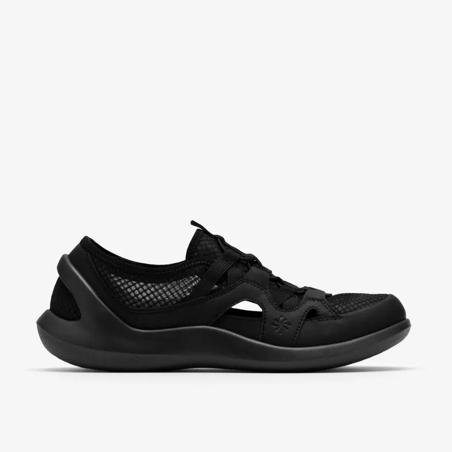 Zapatillas slip-on Solevana Step negras para mujer Zapatillas slip-on Solevana Step negras para mujer