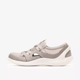 Zapatillas slip-on Solevana Step para mujer, color gris pálido