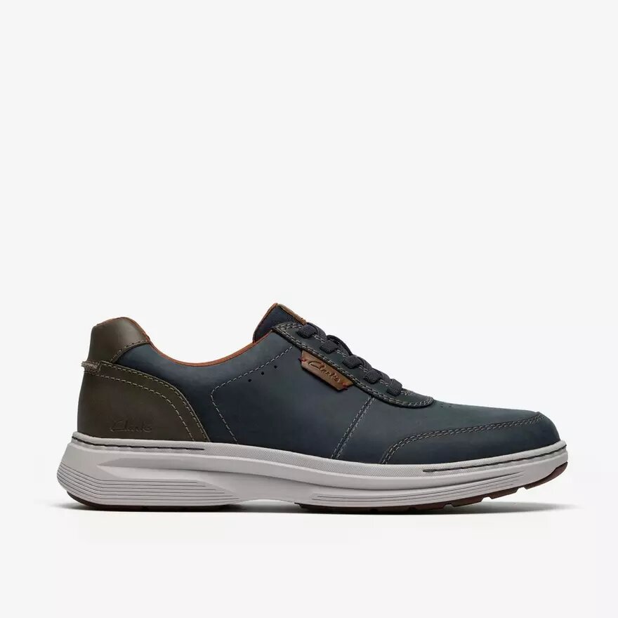 Zapatos de cuero azul marino con cordones Craftwell para hombre Zapatos de cuero azul marino con cordones Craftwell para hombre