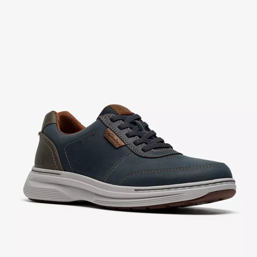 Zapatos de cuero azul marino con cordones Craftwell para hombre Zapatos de cuero azul marino con cordones Craftwell para hombre