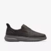 Zapatos de cuero marrón oscuro Mullan Step para hombre