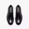 Zapatos de cuero negro Aldwin Step para hombre
