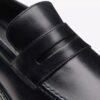 Zapatos de cuero negro Aldwin Step para hombre