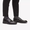 Zapatos de cuero negro Aldwin Step para hombre