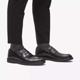 Zapatos de cuero negro Aldwin Step para hombre Zapatos de cuero negro Aldwin Step para hombre