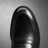 Zapatos de cuero negro Aldwin Step para hombre