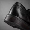 Zapatos de cuero negro Aldwin Step para hombre