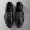 Zapatos de cuero negro Aldwin Step para hombre
