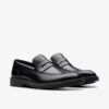 Zapatos de cuero negro Aldwin Step para hombre